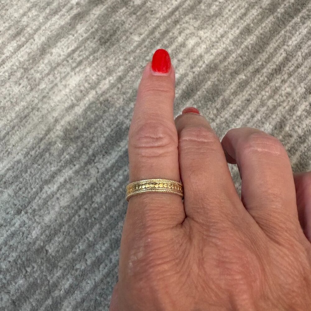 ANNA BECK Classic Stacking Ring - Gold (US Size 9)